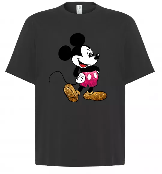 Футболка Оверсайз Mickey Mouse sparkles Чорний фото