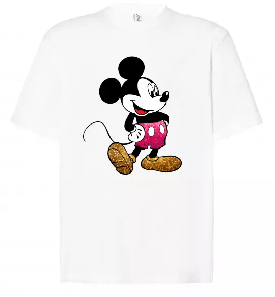 Футболка Оверсайз Mickey Mouse sparkles Білий фото