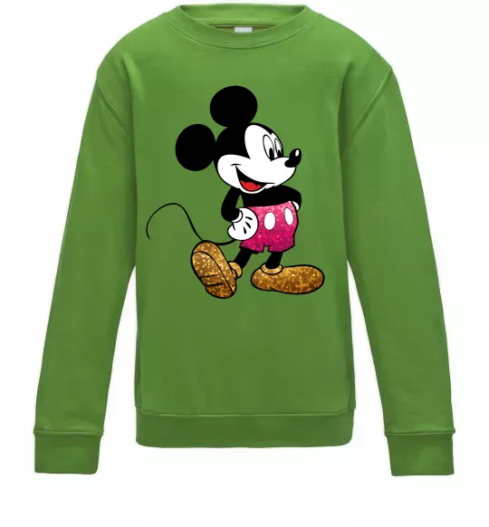 Детский Свитшот Mickey Mouse sparkles Лаймовый фото