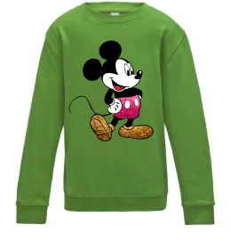 Детский Свитшот Mickey Mouse sparkles Лаймовый фото