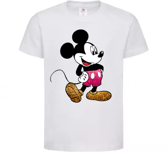 Детская футболка Mickey Mouse sparkles Белый фото