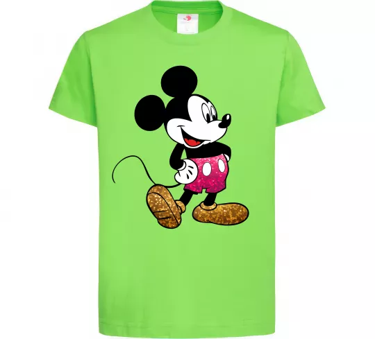 Детская футболка Mickey Mouse sparkles Лаймовый фото