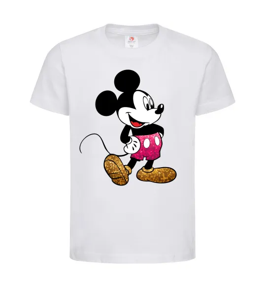 Детская футболка Mickey Mouse sparkles Белый фото