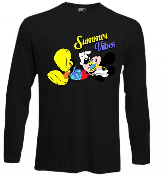 Лонгслив Summer vibes Mickey Черный фото
