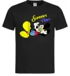 Чоловіча футболка Summer vibes Mickey Чорний фото