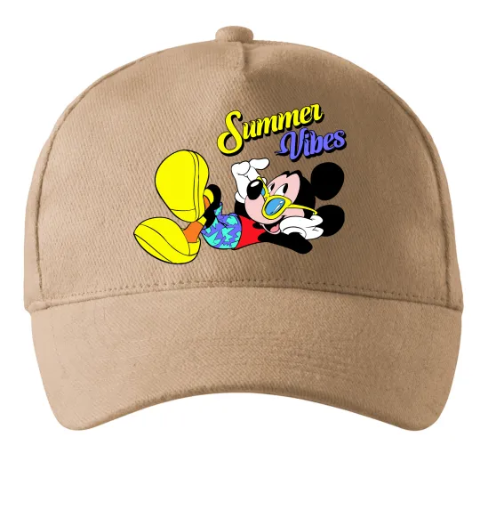 Кепка Summer vibes Mickey Песочный фото