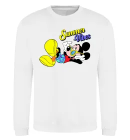 Світшот Summer vibes Mickey Білий фото