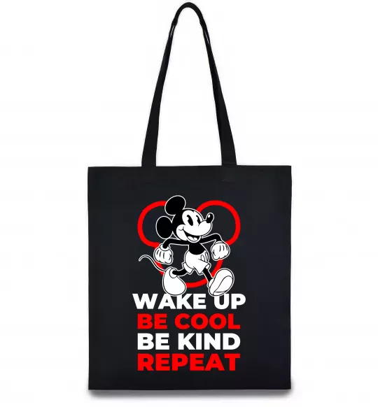 Эко-сумка Be cool be kind Черный фото