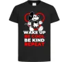 Детская футболка Be cool be kind Черный фото