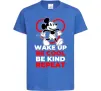 Детская футболка Be cool be kind Ярко-синий фото