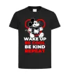 Дитяча футболка Be cool be kind Чорний фото