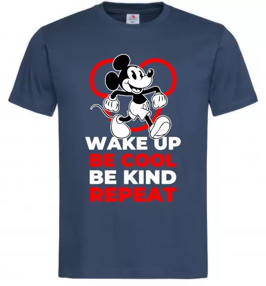 Чоловіча футболка Be cool be kind Темно-синій фото