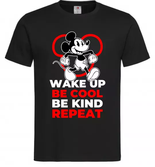 Чоловіча футболка Be cool be kind Чорний фото