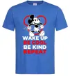 Чоловіча футболка Be cool be kind Яскраво-синій фото