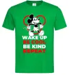 Чоловіча футболка Be cool be kind Зелений фото