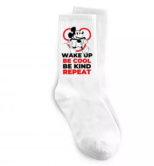 Носки Be cool be kind Белый фото