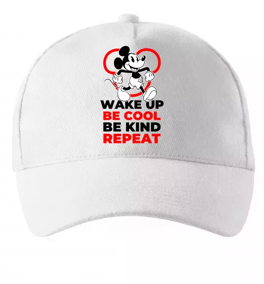 Кепка Be cool be kind Белый фото
