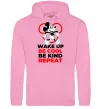 Мужская толстовка (худи) Be cool be kind Розовый фото