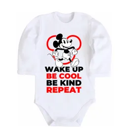 Детский боди Be cool be kind Белый фото
