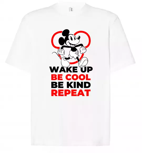 Футболка Оверсайз Be cool be kind Білий фото