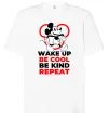 Футболка Оверсайз Be cool be kind Білий фото