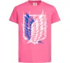 Дитяча футболка Атака титанів розвідувальний корпус Яскраво-рожевий фото