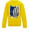 Детский Свитшот Атака титанів розвідувальний корпус Солнечно желтый фото