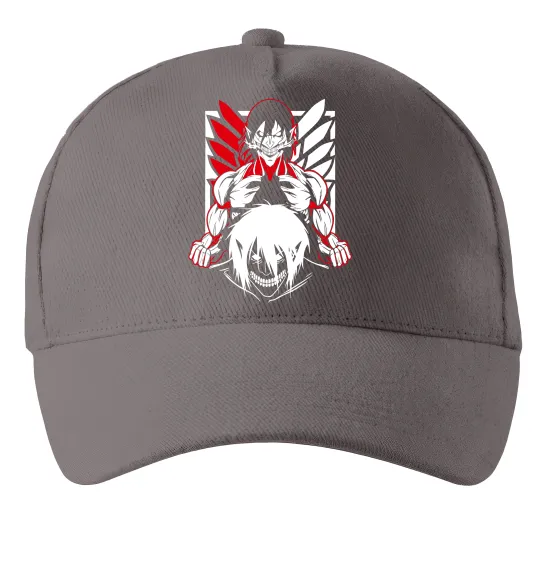 Кепка Атака титанів Ерен Сірий фото