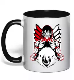 Чашка з кольоровою ручкою