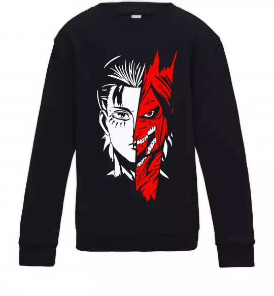 Дитячий світшот Ерен Єгер Чорний фото