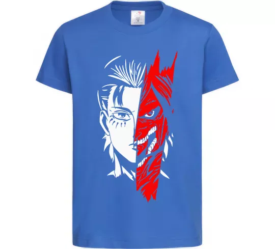 Детская футболка Ерен Єгер Ярко-синий фото