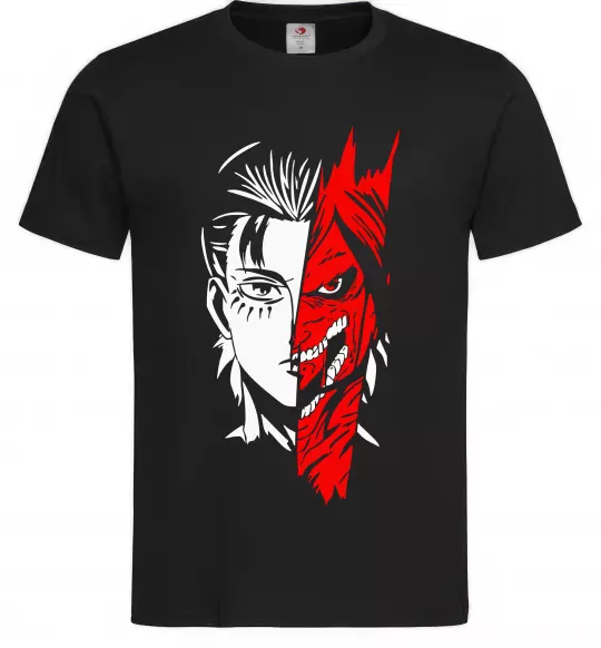 Мужская футболка Ерен Єгер Черный фото