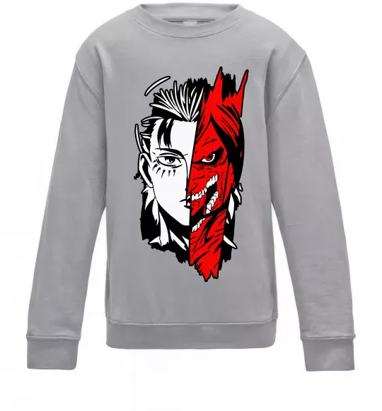 Дитячий світшот Ерен Єгер Сірий меланж фото