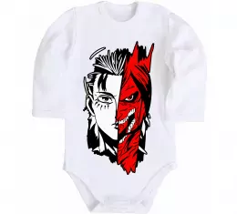 Дитячий бодік Ерен Єгер Білий фото