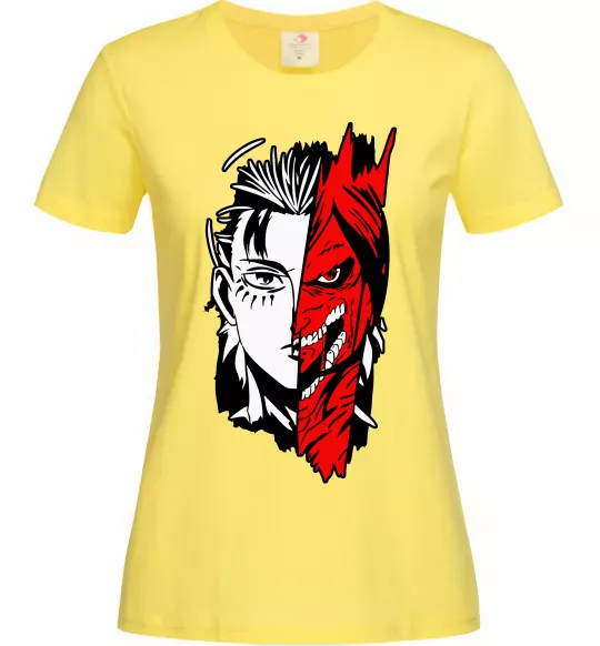 Женская футболка Ерен Єгер Лимонный фото