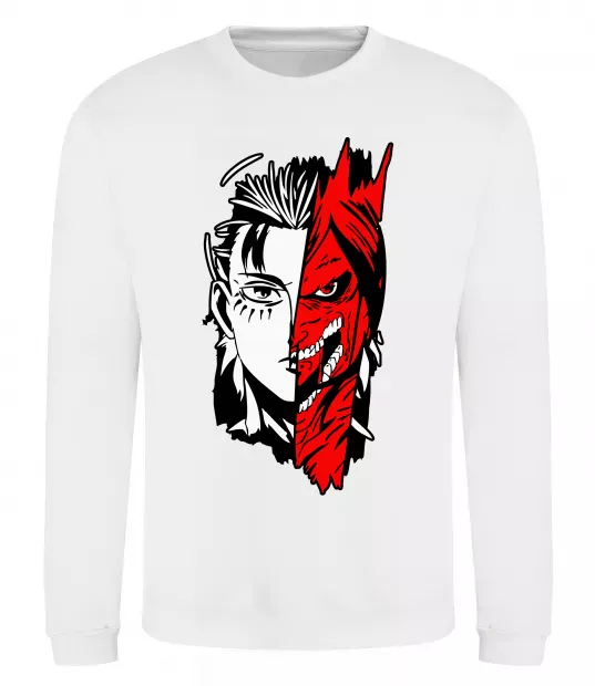 Свитшот Ерен Єгер Белый фото