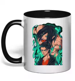 Чашка с цветной ручкой