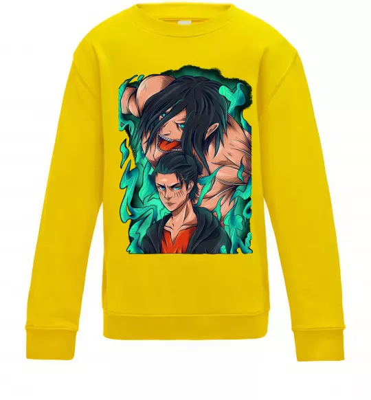 Детский Свитшот Ерене Єгер титан Солнечно желтый фото