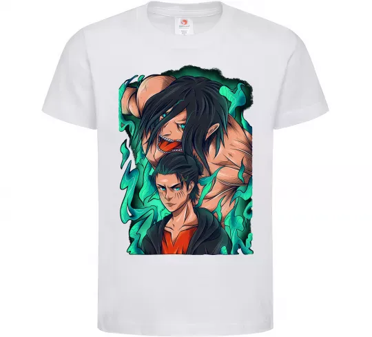 Детская футболка Ерене Єгер титан Белый фото