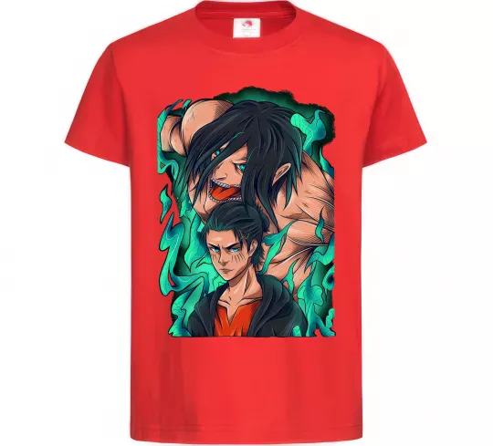 Детская футболка Ерене Єгер титан Красный фото