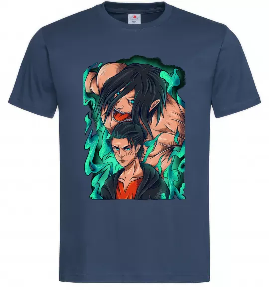 Мужская футболка Ерене Єгер титан Темно-синий фото