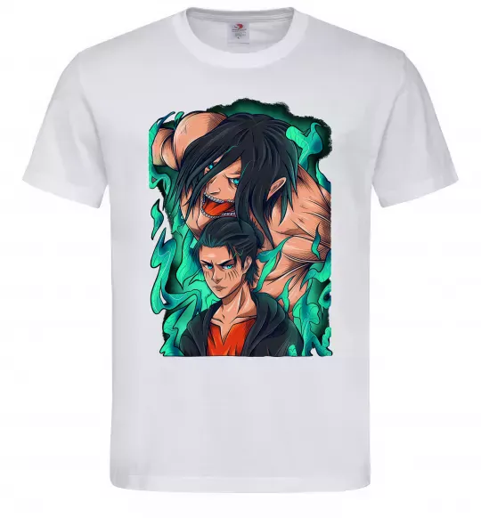 Мужская футболка Ерене Єгер титан Белый фото