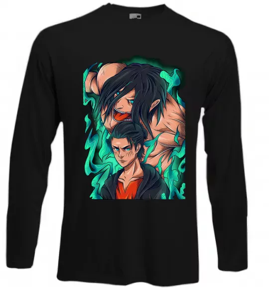 Лонгслив Ерене Єгер титан Черный фото