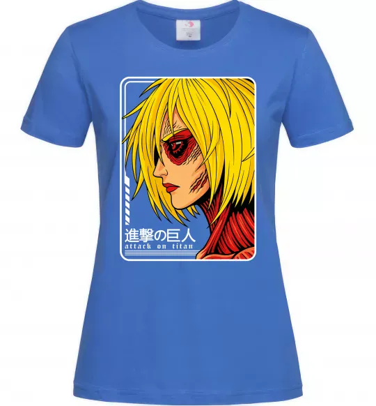 Женская футболка Annie Leonhart Ярко-синий фото