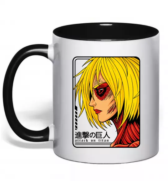 Чашка с цветной ручкой Annie Leonhart Черный фото