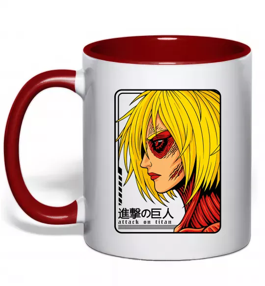 Чашка с цветной ручкой Annie Leonhart Красный фото