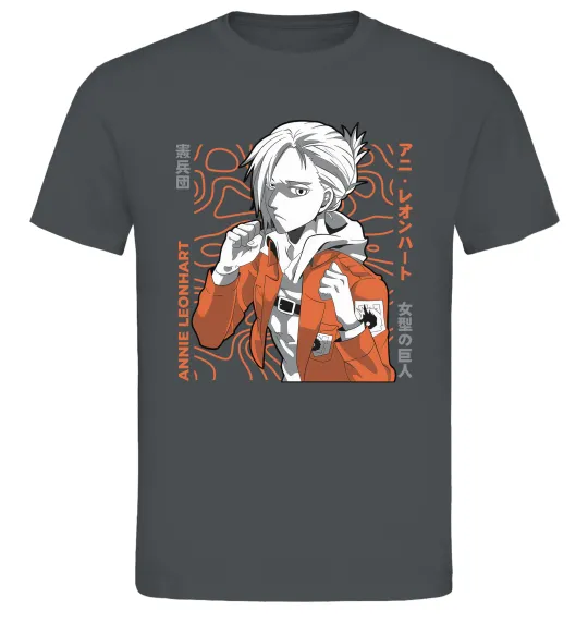 Чоловіча футболка Leonhart Annie Графіт фото