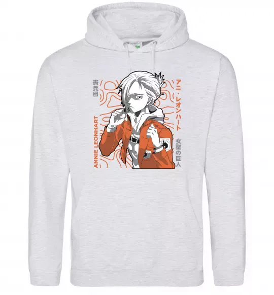 Женская толстовка (худи) Leonhart Annie Серый меланж фото