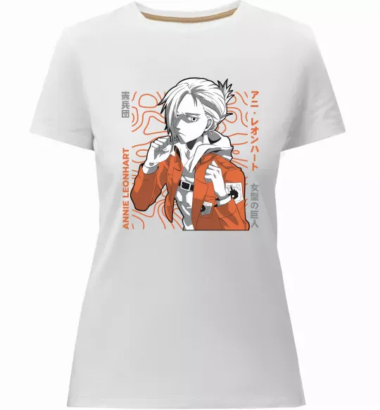 Женская премиум футболка Leonhart Annie Белый фото
