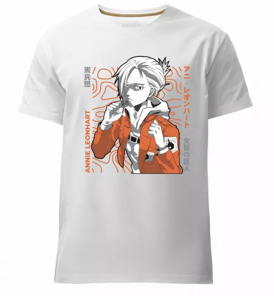 Чоловіча преміум футболка Leonhart Annie Білий фото